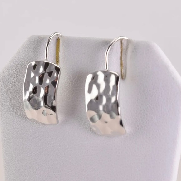 Silpada Sterling Silver Hammered Earrings W0991 - Picture 4 of 11